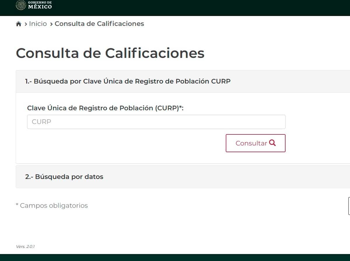 Consulta de Calificaciones en Michoacán 2