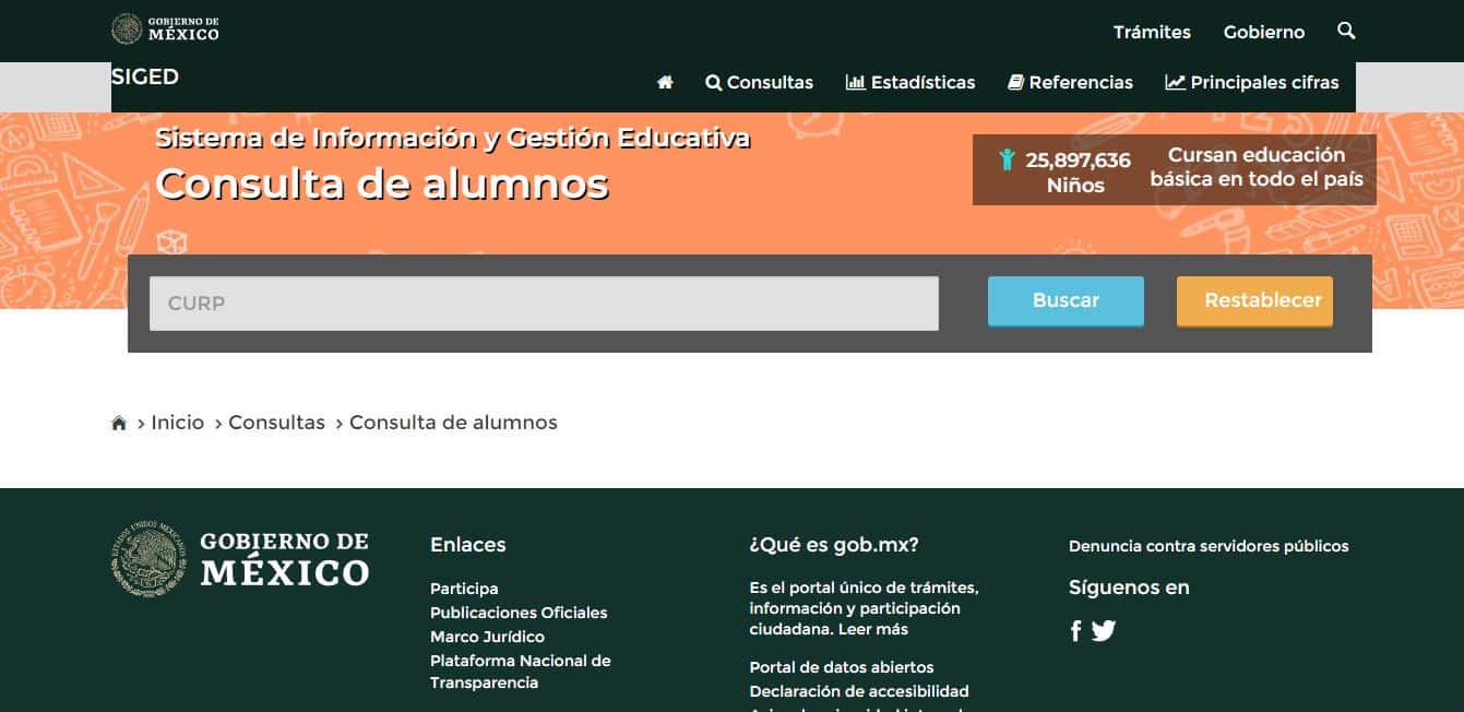 Consultar calificaciones de primaria en México 1